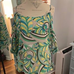 Jennifer Lopez Leafy Haute Tropic Top NWT Medium